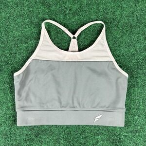Flag Nor Fail Mesh Racerback Sports Bra Pink Grey Womens Small‎ Workout Gym